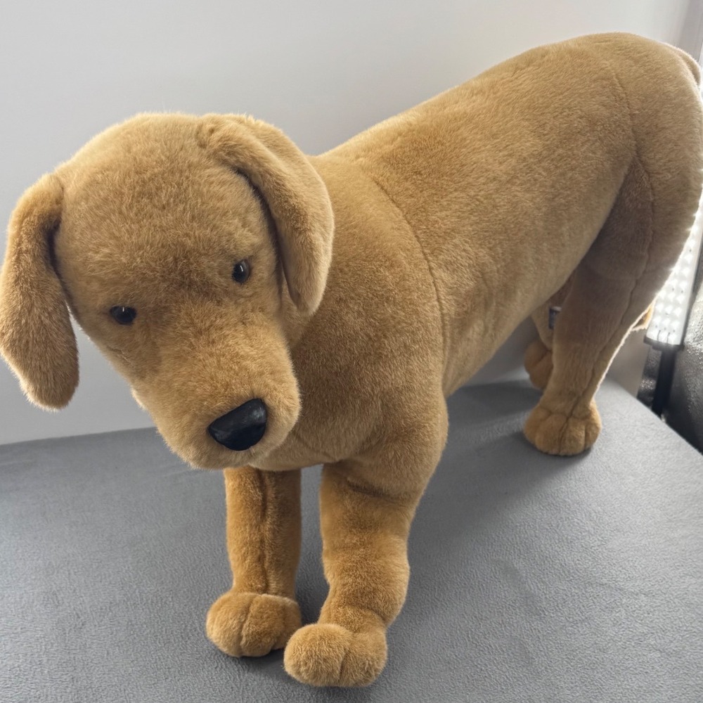 Mellisa & Doug Yellow Labrador Retriever Plush Dog Large Lifelike Nursery Kids
